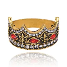 Кольцо Корона со стразами, размер 9 KL365-09