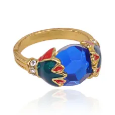 Кольцо Винтаж с кристаллами, размер 7 KL371