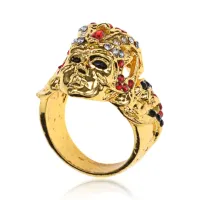 Кольцо Венеция со стразами, размер 8 KL372