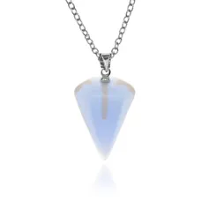 Кулон с синтетическим Лунным камнем, 21х19мм BJK315-02