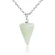 Светящийся в темноте кулон из нефрита, цвет голубой BJK316-02