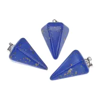 Маятник для биолокации 6-гранный конус, лазурит BLK018-27
