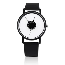 Кварцевые часы, d.4см, цвет чёрный WA121