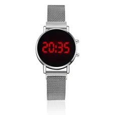 Электронные часы, d.3,5см, цвет серебряный WA122