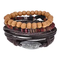 Набор из 4 браслетов Ящерица BSN042