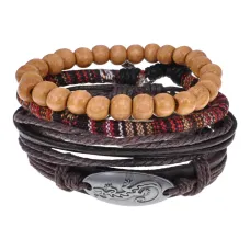 Набор из 4 браслетов Ящерица BSN042