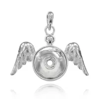 Кулон-основа Крылья Ангела, 42х47х4мм NSP-004