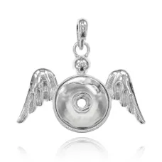 Кулон-основа Крылья Ангела, 42х47х4мм NSP-004