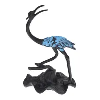 Подставка под благовония Цапля, цвет черно-синий PBK070