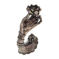 Подставка для благовоний Лотос и Рука, 6х3,5х2см