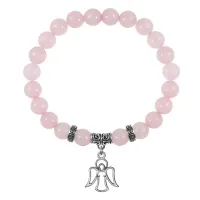 Браслет Ангел-хранитель (помощь и защита), Розовый кварц BSP-03-05