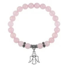 Браслет Ангел-хранитель (помощь и защита), Розовый кварц BSP-03-05