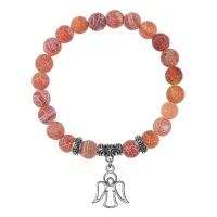 Браслет Ангел-хранитель (помощь и защита), Африканский агат BSP-08-05