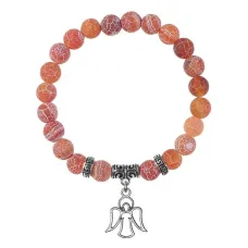 Браслет Ангел-хранитель (помощь и защита), Африканский агат BSP-08-05
