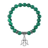 Браслет Ангел-хранитель (помощь и защита), Малахит BSP-10-05