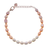 Браслет с бусинами из жемчуга Майорка, 21см BS641