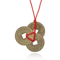 Подвеска Три монеты на нити FEP049