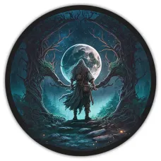 Коврик для мыши Колдун, d.20см KM0178