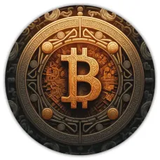Коврик для мыши Биткойн, d.20см KM0198