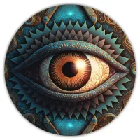 Коврик для мыши Глаз, d.20см KM0202