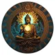 Коврик для мыши Будда, d.20см KM0205