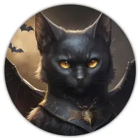 Коврик для мыши Кот с крыльями, d.20см KM0206