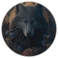 Коврик для мыши Волк, d.20см KM0215