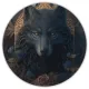Коврик для мыши Волк, d.20см KM0215