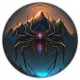 Коврик для мыши Паук, d.20см KM0216