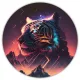 Коврик для мыши Тигр, d.20см KM0218