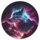 Коврик для мыши Волк, d.20см KM0219