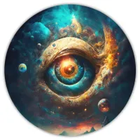Коврик для мыши Глаз, d.20см KM0223