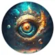 Коврик для мыши Глаз, d.20см KM0223