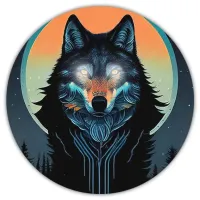 Коврик для мыши Волчица, d.20см KM0225
