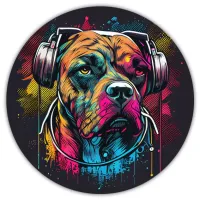 Коврик для мыши Пес, d.20см KM0228