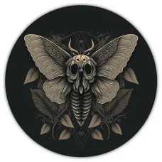 Коврик для мыши Мотылек мертвая голова, d.20см KM0240