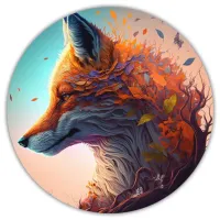 Коврик для мыши Лиса, d.20см KM0249