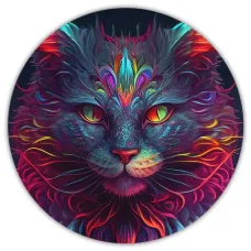 Коврик для мыши Кошка, d.20см KM0255