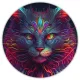 Коврик для мыши Кошка, d.20см KM0255