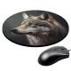 Коврик для мыши Волк, d.20см KM0257