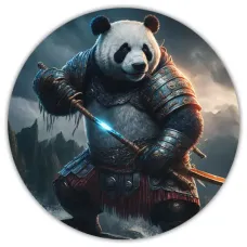 Коврик для мыши Панда, d.20см KM0261