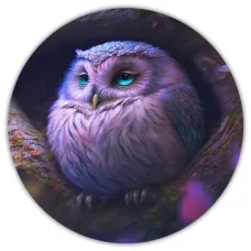 Коврик для мыши Сова, d.20см KM0267
