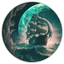 Коврик для мыши Парусник, d.20см KM0277