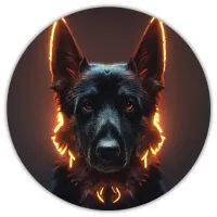 Коврик для мыши Собака, d.20см KM0279