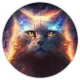 Коврик для мыши Кот, d.20см KM0280