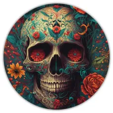 Коврик для мыши Череп, d.20см KM0285