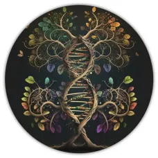 Коврик для мыши ДНК дерево жизни, d.20см KM0289