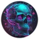 Коврик для мыши Череп, d.20см KM0296