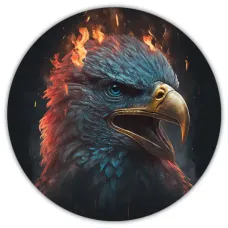 Коврик для мыши Орел, d.20см KM0303