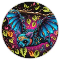 Коврик для мыши Летучая мышь, d.20см KM0308